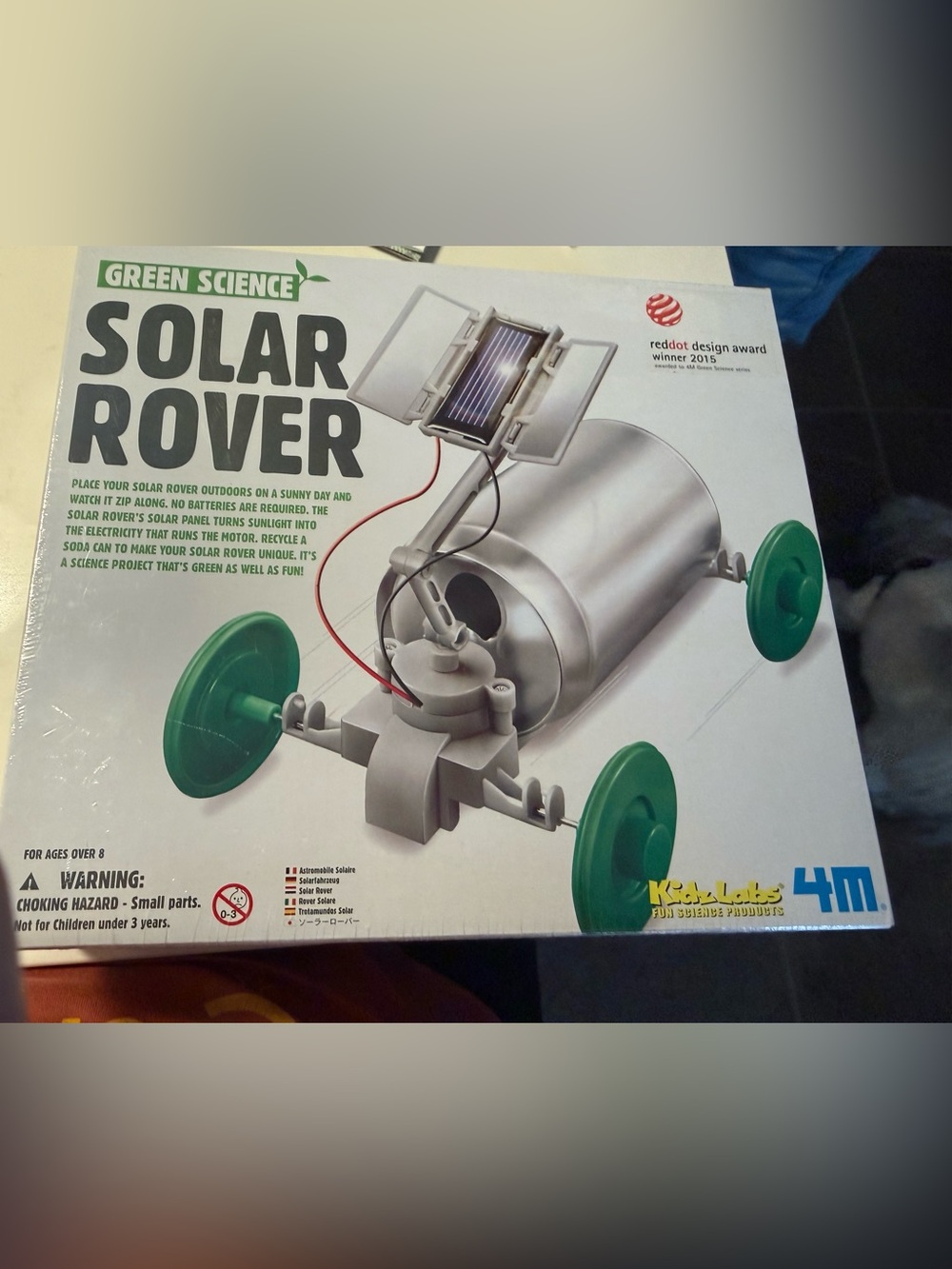 Solar Rover Kit with Green Wheels